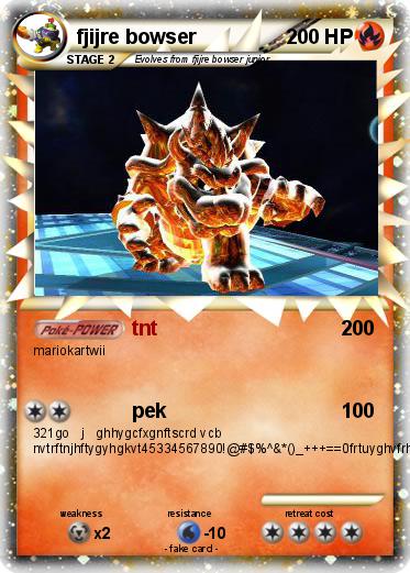 Pokemon fjijre bowser