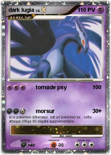 Pokemon dark lugia