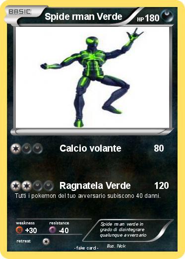 Pokemon Spide rman Verde