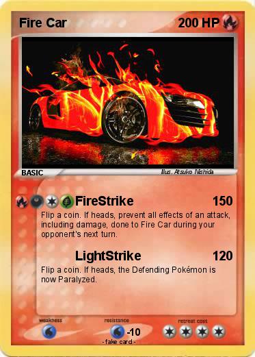Pokemon Fire Car