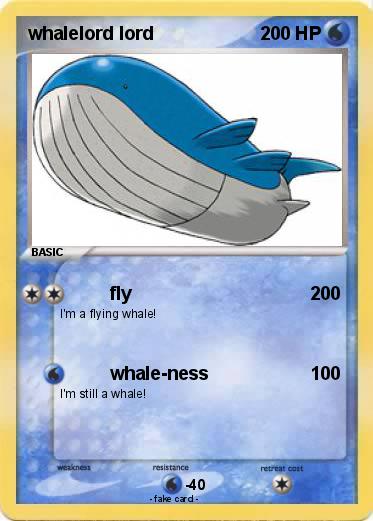 Pokemon whalelord lord