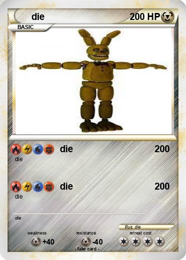 Pokemon die