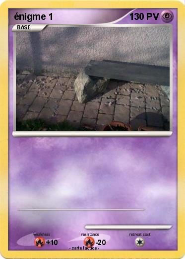 Pokemon énigme 1