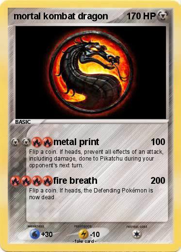 Pokemon mortal kombat dragon