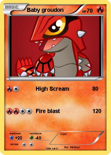 Pokemon Baby groudon