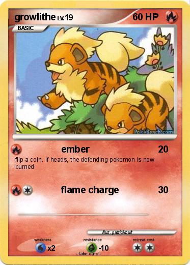 Pokemon growlithe