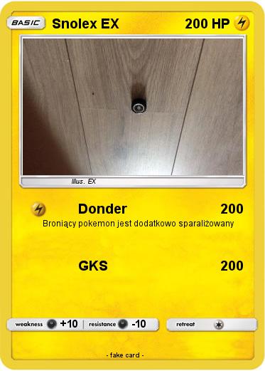 Pokemon Snolex EX
