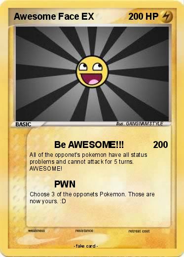 Pokemon Awesome Face EX
