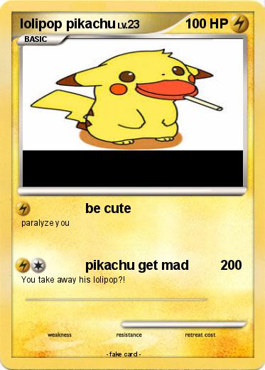 Pokemon lolipop pikachu