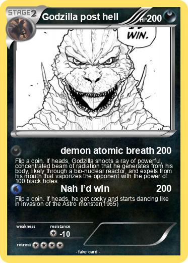 Pokemon Godzilla post hell