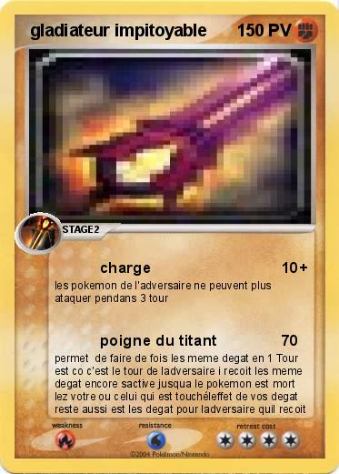 Pokemon  gladiateur impitoyable