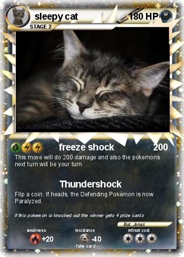 Pokemon sleepy cat