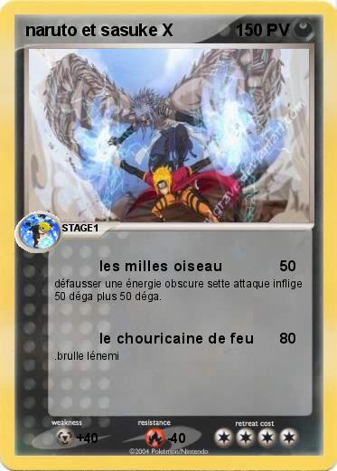 Pokemon naruto et sasuke X