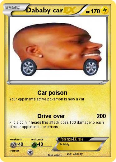 Pokemon Dababy car
