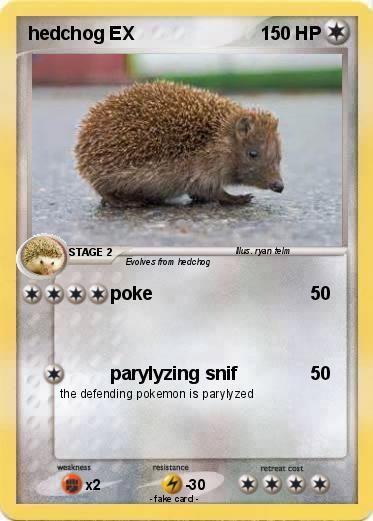 Pokemon hedchog EX