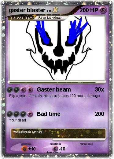 Pokemon gaster blaster