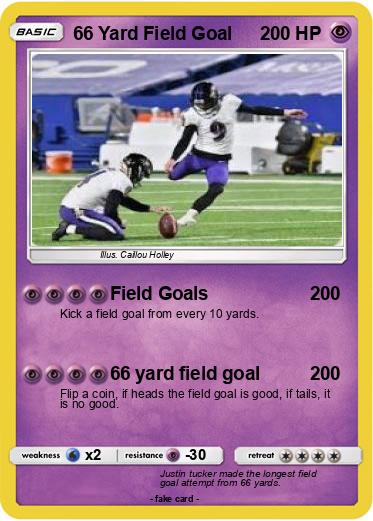 Pokemon 66 Yard Field Goal