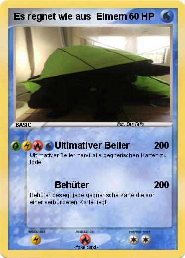 Pokemon Es regnet wie aus  Eimern