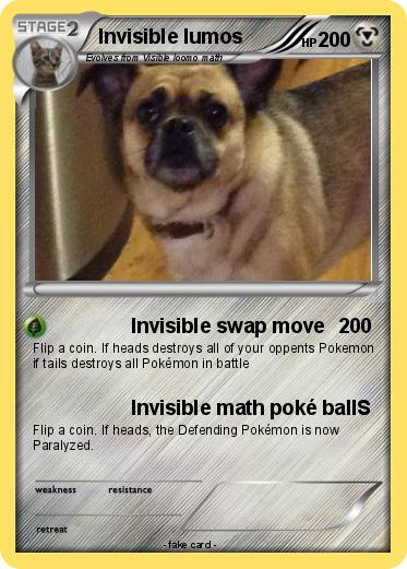 Pokemon Invisible lumos