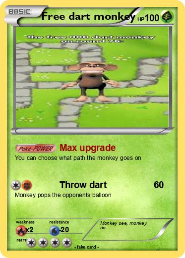 Pokemon Free dart monkey