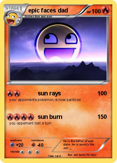 Pokemon epic faces dad