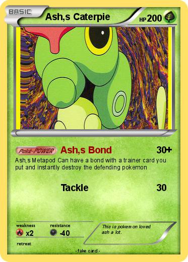 Pokemon Ash,s Caterpie