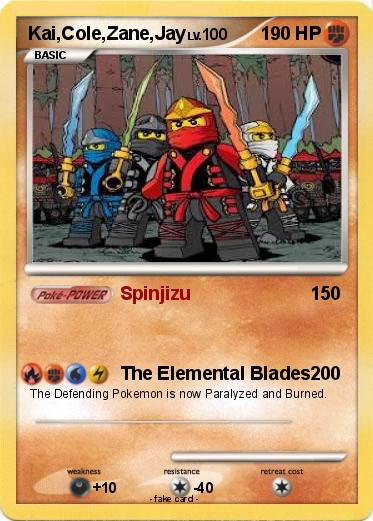 Pokemon Kai,Cole,Zane,Jay