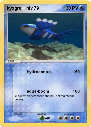 Pokemon kyogre    niv 79                                                                       