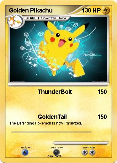 Pokemon Golden Pikachu