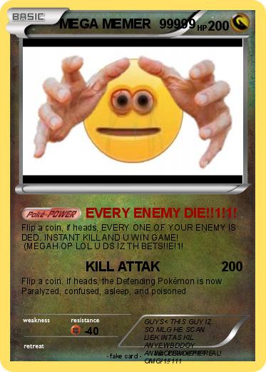 Pokemon MEGA MEMER  99999