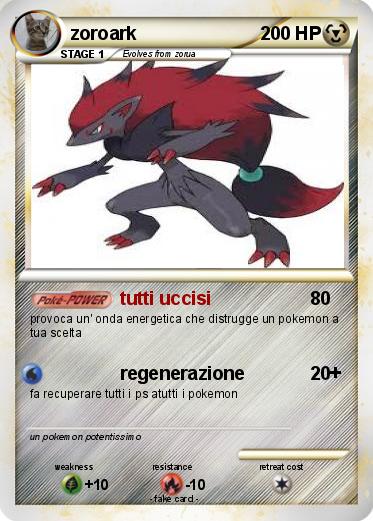 Pokemon zoroark