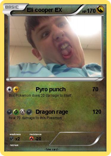 Pokemon Eli cooper EX