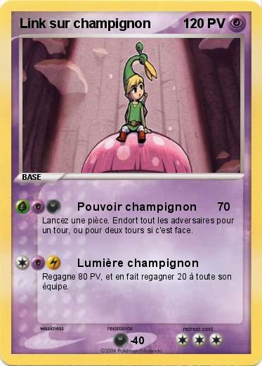 Pokemon Link sur champignon