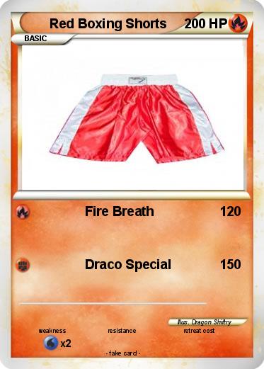 Pokemon Red Boxing Shorts