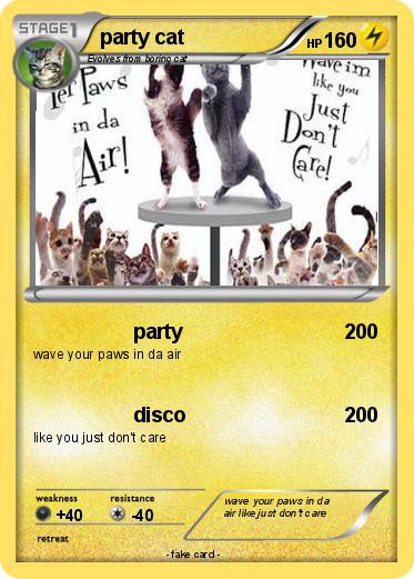 Pokemon party cat