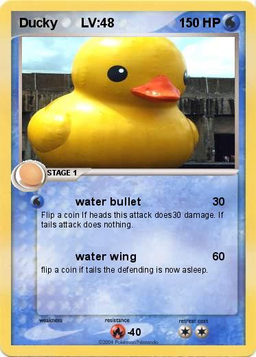 Pokémon Ducky Lv 48 48 Water Bullet My Pokemon Card