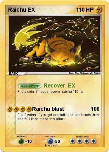 Pokemon Raichu EX