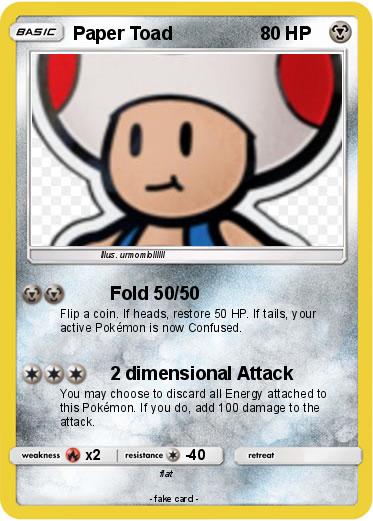 Pokemon Paper Toad