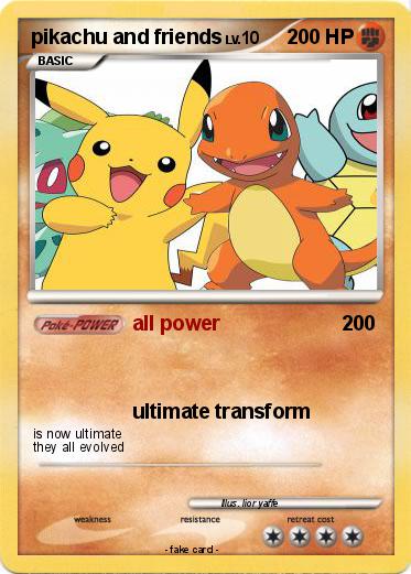 Pokemon pikachu and friends