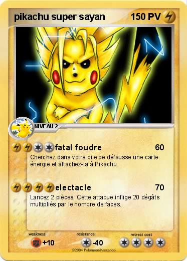 Pokemon pikachu super sayan 