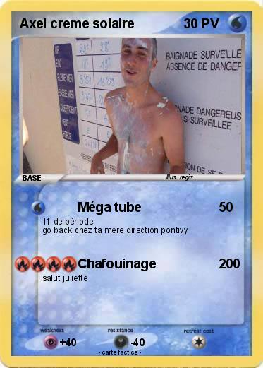 Pokemon Axel creme solaire