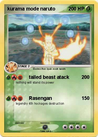 Pokemon kurama mode naruto