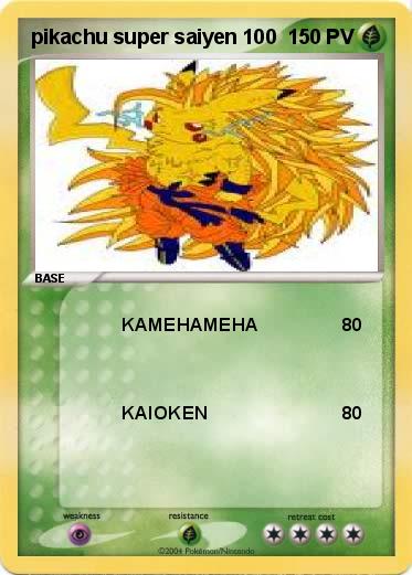 Pokemon pikachu super saiyen 100