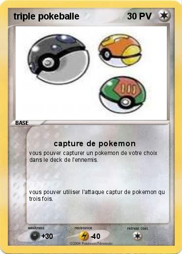 Pokemon triple pokeballe