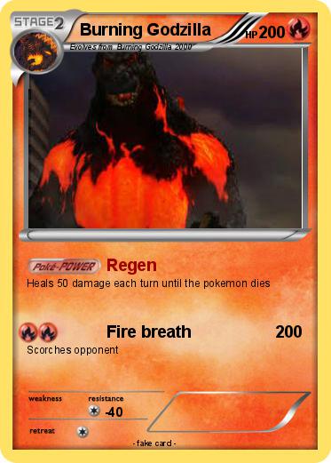 Pokemon Burning Godzilla