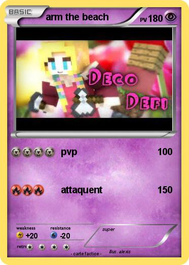 Pokemon arm the beach