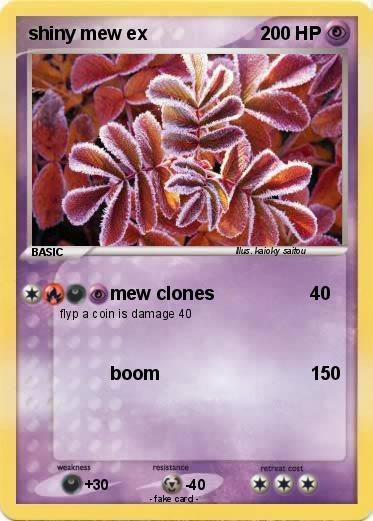 Pokemon shiny mew ex