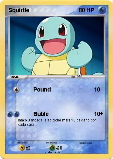 Pokémon Squirtle 198 198 - Pound - My Pokemon Card