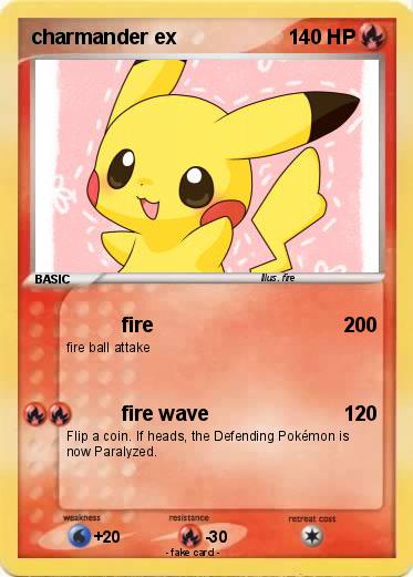Pokemon charmander ex