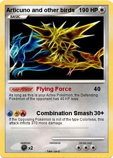 Pokemon Articuno and other birds
